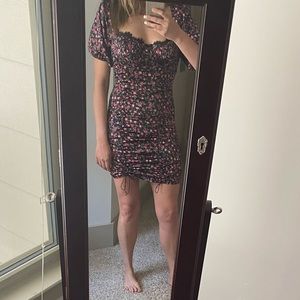 Ruched Floral dress